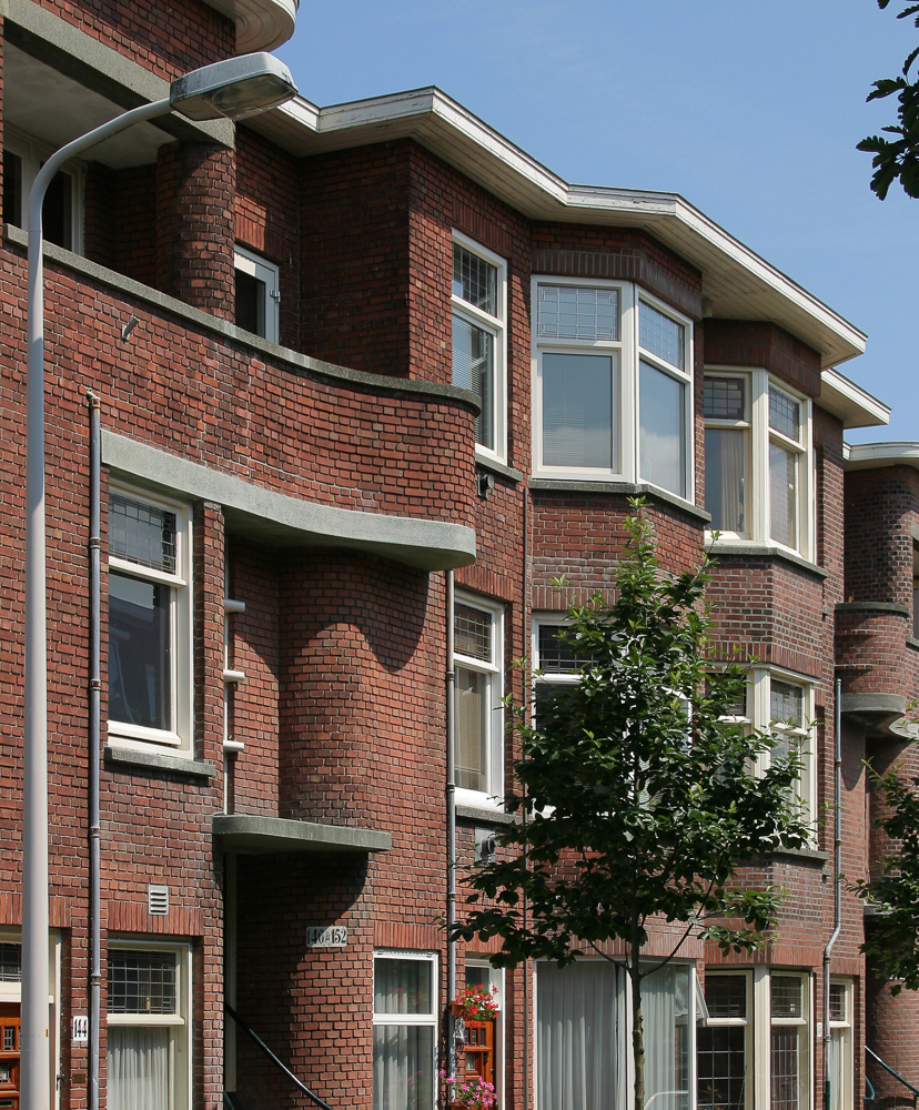 geveldetail nieuwe haagse school architectuur bezuidenhout oost